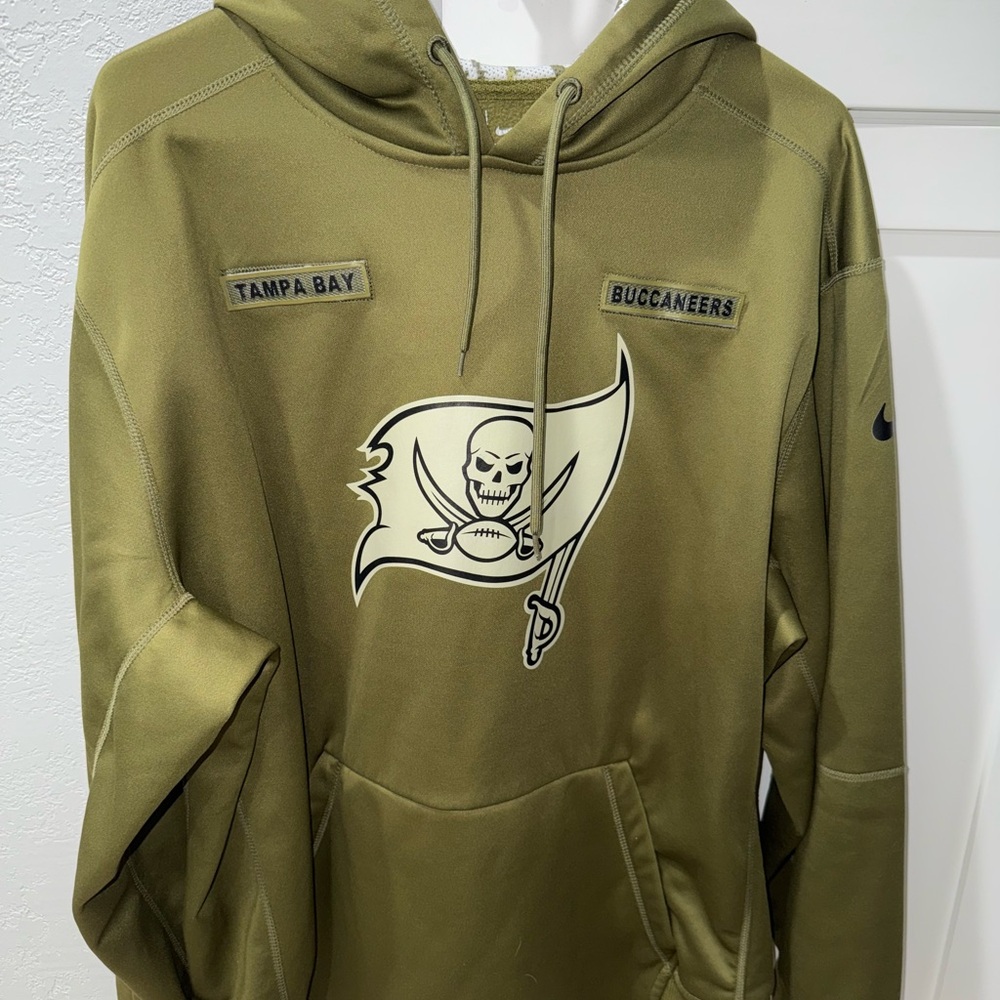Nike Olive Buccaneers Logo Hoodie